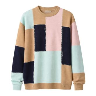 ATOMOFACTORY Round-neck Knitwear, male, Multicolor, Size: XL Cielo
