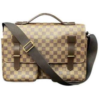 Louis Vuitton Pre-owned Handbags, male, Brown, Size: ONE SIZE Pre-owned Broadway Damier Shoulder Bag