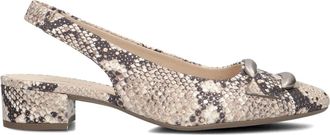 Gabor Schoenen, Dames, Beige, 37 1/2 EU, Leer, Elegante Slingback Schoenen