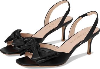 Jack Rogers Eloise Bow Slingback Womens Sandals Black : 8.5 M, Leather