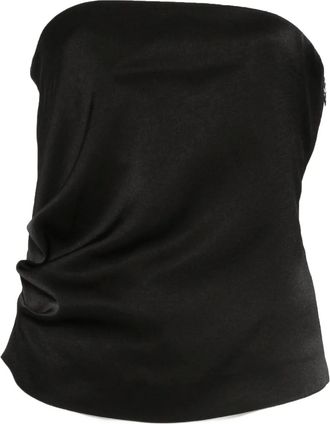 Luisa Cerano Bandeau top - Zwart