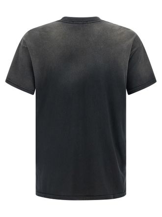 Willy Chavarria Vintage Washed Graphic Print T-Shirt - Black