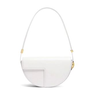 Patou Tassen, Dames, Wit, ONE Size, Witte Schoudertas met Overslag