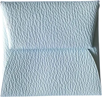 Herm&egrave;s Bastia Light Blue Leather Chevre Leather Coin Purse/Coin Case (Pre-Owned)