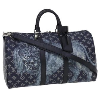 Louis Vuitton Pre-owned Weekendtas - Dames - Pre-owned - Blauw - Maat: ONE Size