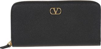 Valentino Garavani Vlogo Signature Portemonnee met rits - Dames - Portefeuilles - Zwart - ONE Size - Accessoires