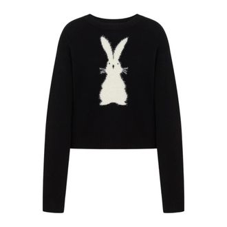 Love Moschino Sweatshirts - Dames - Ronde hals truien - Zwart - XS - Truien & Vesten