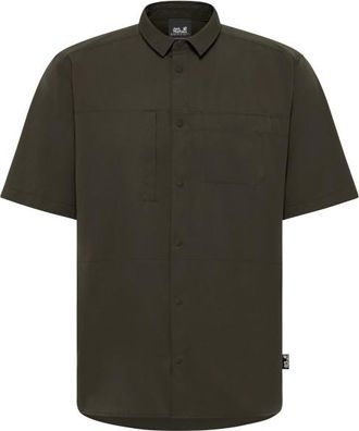 Jack Wolfskin Sierra Canyon S/S Shirt Hemd f&uuml;r Herren | oliv