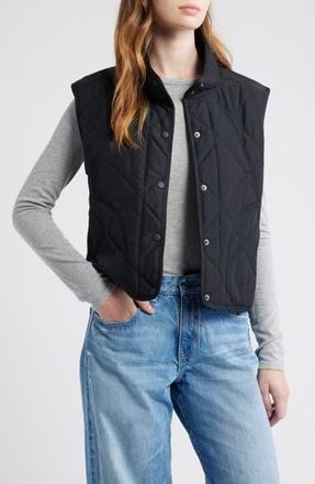 Thread & Supply Lightweight Puffer Vest in Black at Nordstrom Rack, Size X-Large
