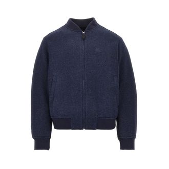 Etro Jersey jack met Jacquard Arnica-motief - Heren - Jassen - Blauw - Maat: S Jersey