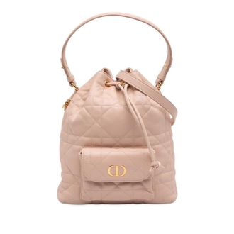 Dior Pre-owned Dior Small Lambskin Macrocannage Caro Bucket Bag Ladies GTCIZHSK09GS3VU0