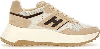Hogan Sneakers, female, Beige, Size: 10 1/2 US H669 Hifi Sneakers