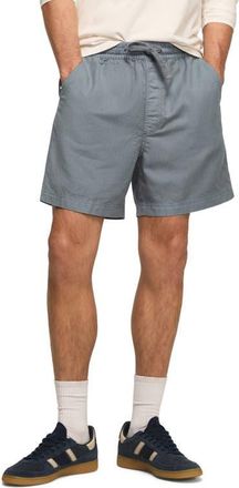 Lucky Brand Linen & Cotton Pull-On Shorts in Flint Stone at Nordstrom, Size Xx-Large