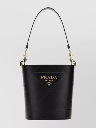 Prada bucket leather bucket bag