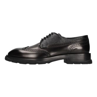 Alexander McQueen Hybrid Sole Brogue Shoe - Heren - Nette schoenen - Zwart - 41 EU - Leer - Schoenen