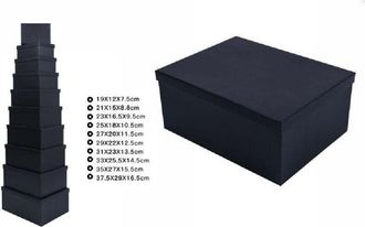 Trade Shop Trade Shop - Set 10 Pezzi Scatole Scatola Box Per Regali Varie Misure Matrioska Nere 69287