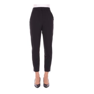 Max Mara Dames, Broeken, Zwart, Maat: L