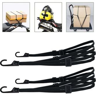 OEM Cuerdas El&aacute;sticas De 2 Piezas Con Ganchos, Extensor Para Bicicleta, Correa El&aacute;stica Para Motocicleta, Correa Para Equipaje, Correa Para Casco, Cuerdas