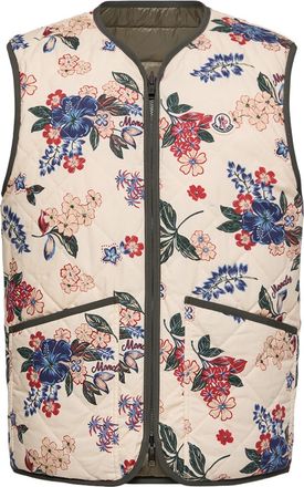 Moncler Moncler Franqui Reversible Floral Down Vest, Men, Multicolor, Size: 2