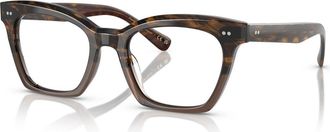 Oliver Peoples 52mm Butterfly optical glasses in Red at Nordstrom