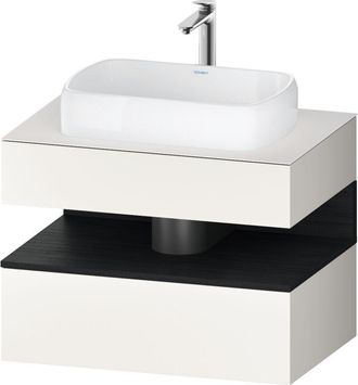 Duravit Duravit - Qatego Consola Mueble Bajo Lavabo, 1 Extra&iacute;ble, 1 Caj&oacute;n