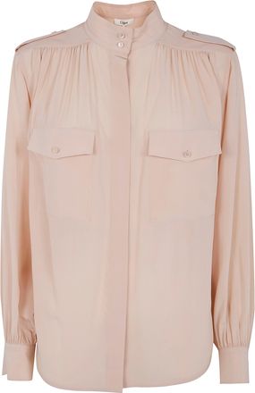 Chlo&eacute; Pokets Classic Turtle Neck Shirt