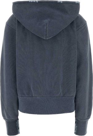 Our Legacy Womens Hoodie Sweatshirt Blue Cotton Sweater