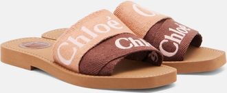 Chlo&eacute; Chlo&eacute; Woody canvas slides