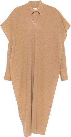 Darkpark Knitted Kleedjes - Dames - Kleedjes - Beige - XS - Kleedjes