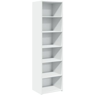 vidaXL Aparador Alto Madera De Ingenier&iacute;a Blanco 50x41x185 Cm Vidaxl