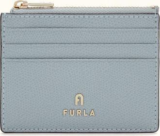 Furla Camelia Porta Carte Di Credito S Nuvola Blu Pelle Stampata Donna