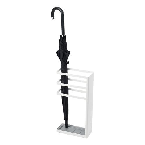 Yamazaki Tower Bügelständer Weiß - Schräger Kleiderständer Mit Silikonspitze 162cm