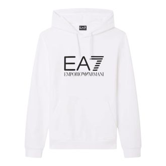 Emporio Armani Hoodies, male, White, Size: XL Zip-Up Hoodie