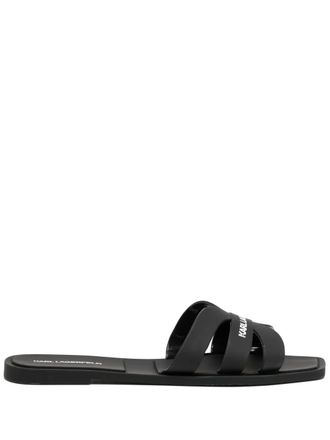 Karl Lagerfeld Jelly IV slides - women - Rubber/Rubber/Rubber - 35 - Black