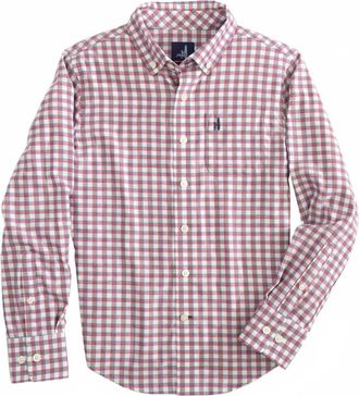 Johnnie-O Mens Mead Button Down Shirt In Crimson