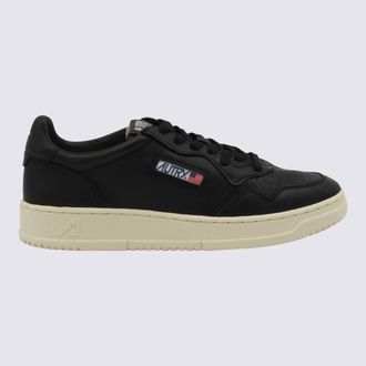 Autry Black Leather Medalist Sneakers