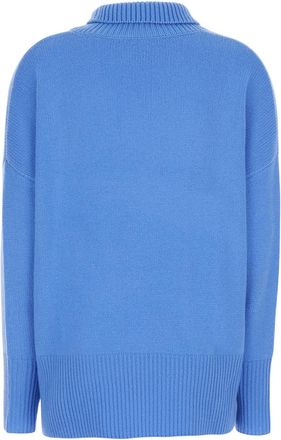 Lisa Yang Womens Sweater Heidi Light Blue Cashmere Tops Top