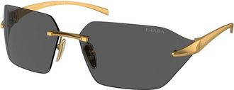 Prada PR A56S 15N5S0 Womens Sunglasses Gold Size 50