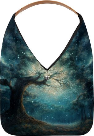 Generic Stars Nebula Reusable Lightweight Grocery Bags - Foldable Into Compact Pouch, Washable & Sturdy, Multipurpose for Shopping and Travel