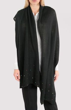 Portolano Cashmere Wrap Scarf in Black at Nordstrom Rack