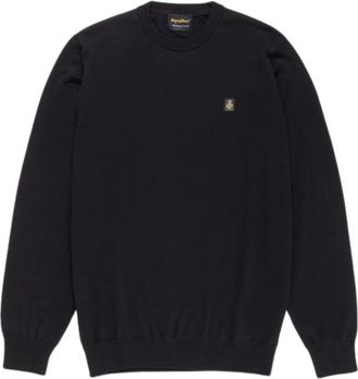 RefrigiWear Merino Wol Trui - Heren - Ronde hals truien - Blauw - 2XL - Wol - Truien & Vesten