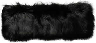 Dolce & Gabbana Schouderomslag Sjaal van Bont - Dames - Wintersjaals - Zwart - ONE Size - Accessoires