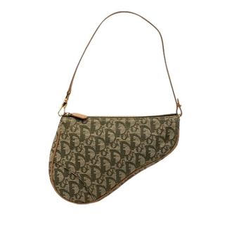 Dior Pre-owned Shoulder Bags, female, Green, Size: ONE SIZE Pre-owned The Saddle