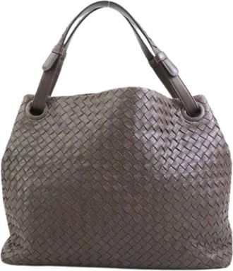 Bottega Veneta Pre-owned Handbags, female, Brown, Size: ONE SIZE Pre-owned Vintage Fabric Handbag