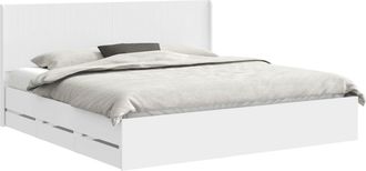 vidaXL Estructura De Cama Con Almacenamiento Y Cabecero Blanco Vidaxl