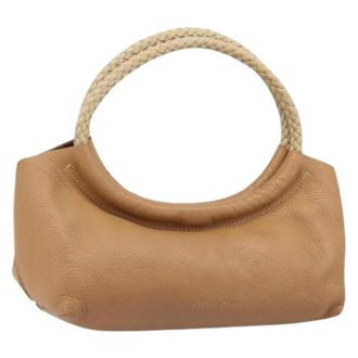 Miu Miu Pre-owned Tote Bag - Dames - Pre-owned - Bruin - Maat: ONE Size Leer