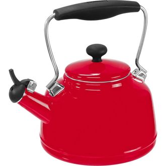 Chantal Vintage 1.7-Quart Enamel-on-Steel Teakettle in Red at Nordstrom