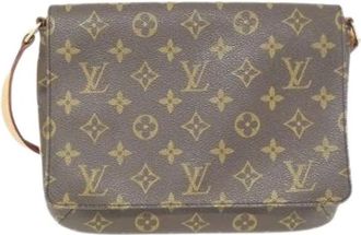 Louis Vuitton Pre-owned Cross Body Bags, female, Brown, Size: ONE SIZE Pre-owned Monogram Musette Tango Shoulder Bag