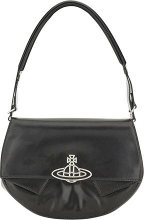 Vivienne Westwood Tassen, Dames, Zwart, ONE Size, Orb Logo Schoudertas