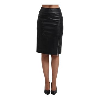 A|X Armani Exchange Rokken, Dames, Zwart, M, Leer, Armani Exchange Rokken